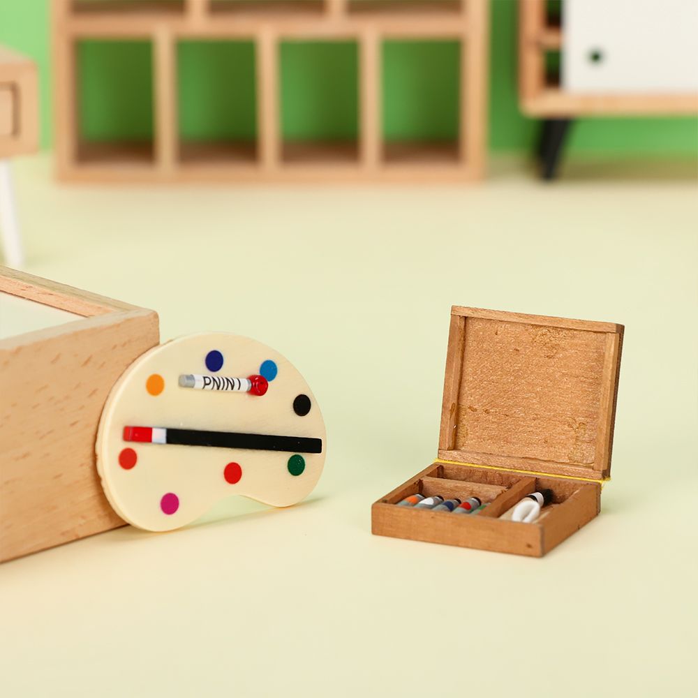 أثاث بيت الدمية صندوق خشبي حام - مراجعة Paint Model Kit وسعره