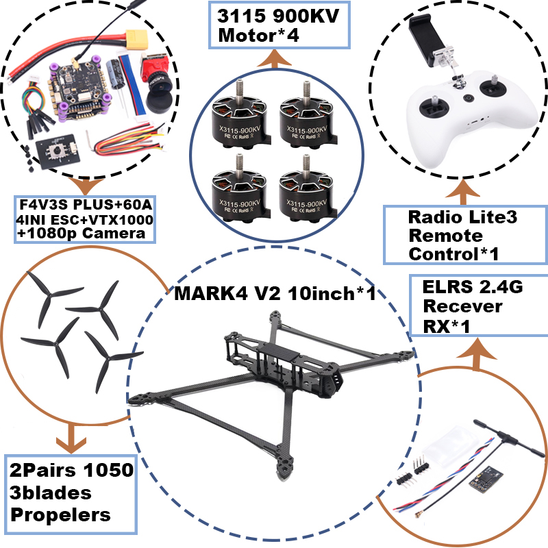 طائرة بدون طيار MARK4 V2 مقاس  - مراجعة Model Kit Eva وسعره