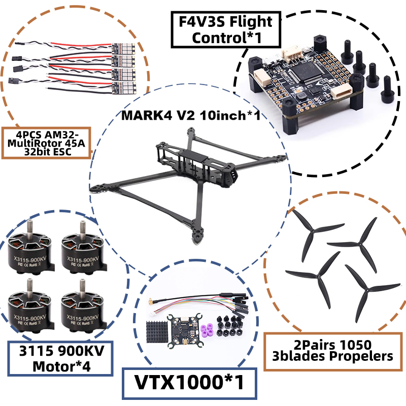 طائرة بدون طيار MARK4 V2 مقاس  - مراجعة Model Kit Eva وسعره