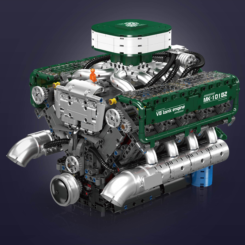 مجموعة مكعبات بناء محرك V8 متح - مراجعة Model Kit Engine وسعره