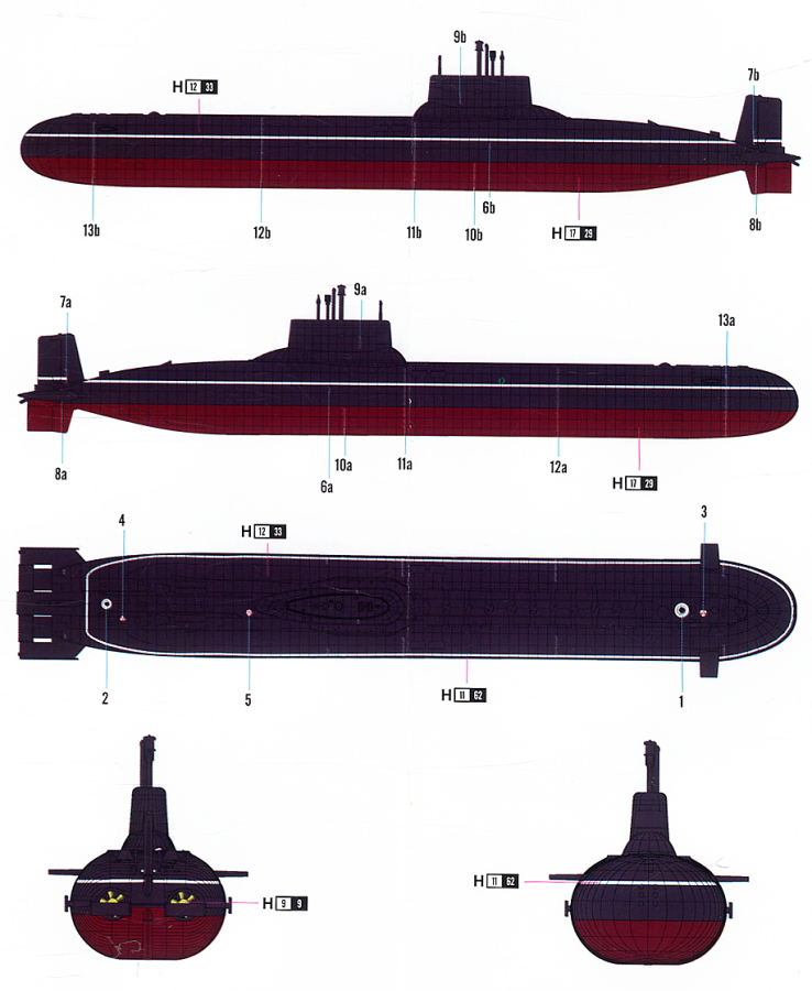 1:700 البحرية الروسية تايفون ف - مراجعة Model Kit Yacht وسعره